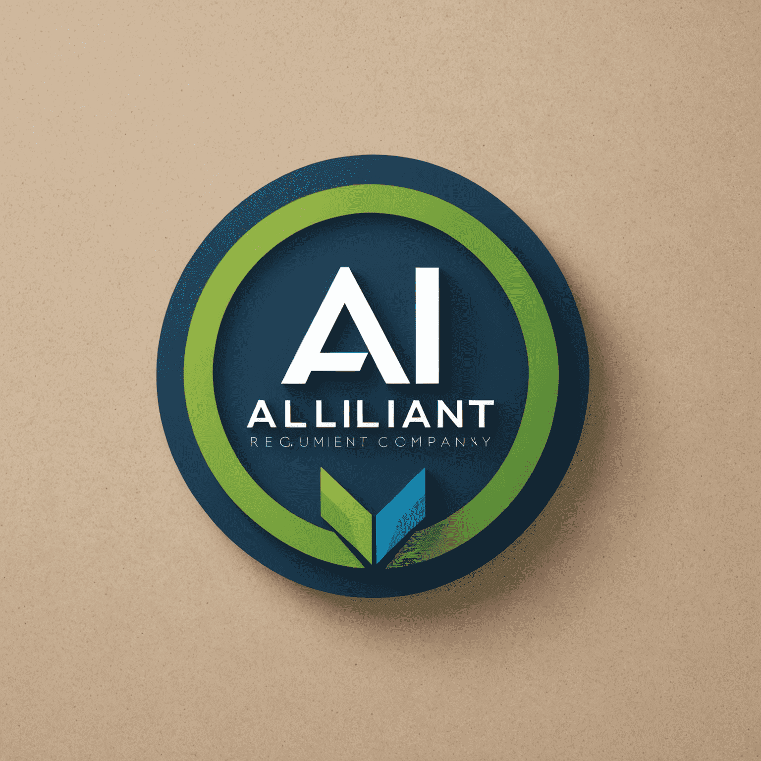 Alliant Recruitment Company logo featuring a modern, minimalist design with blue and green elements