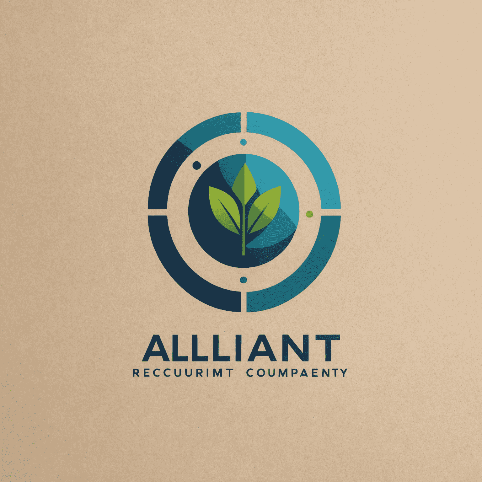 Alliant Recruitment Company logo featuring a modern, minimalist design with blue and green elements