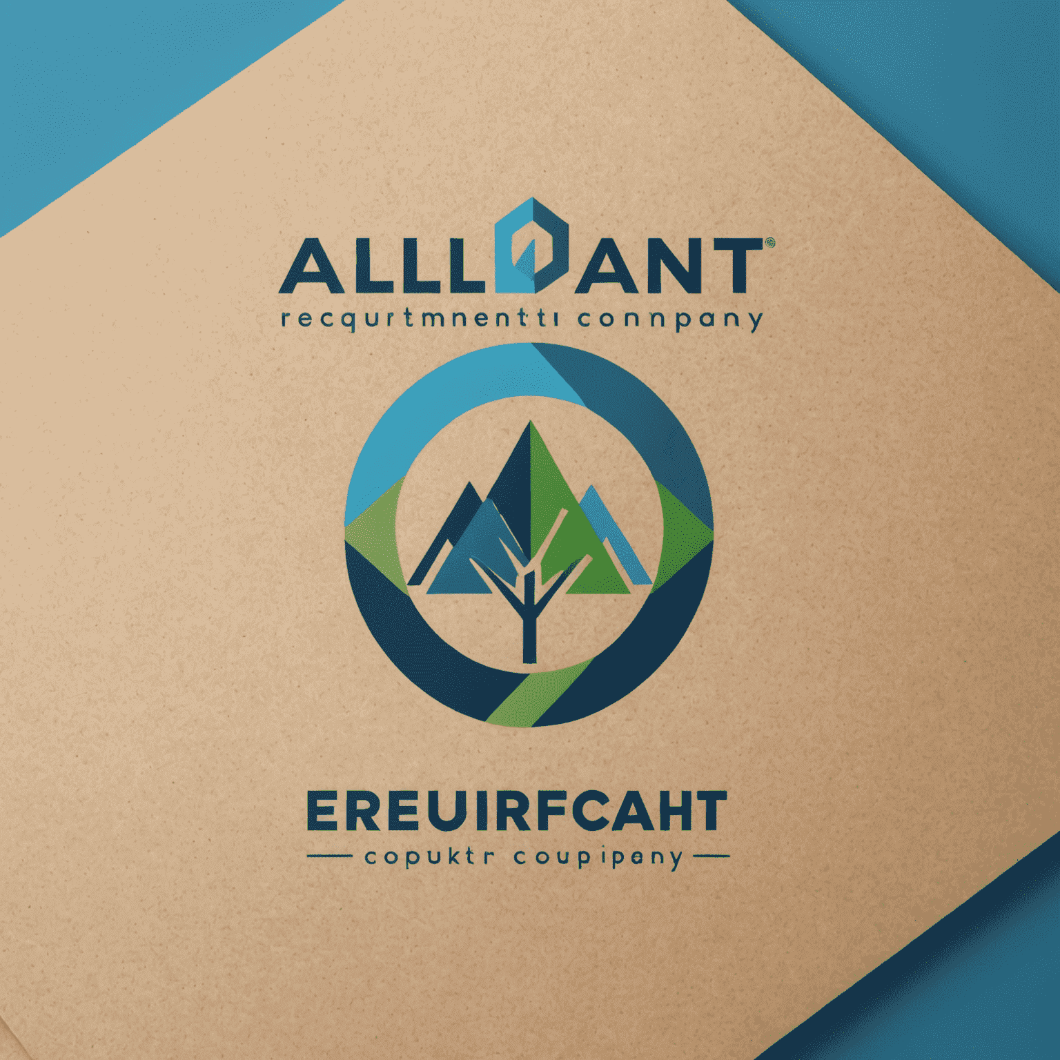 Alliant Recruitment Company logo featuring a modern, minimalist design with blue and green elements