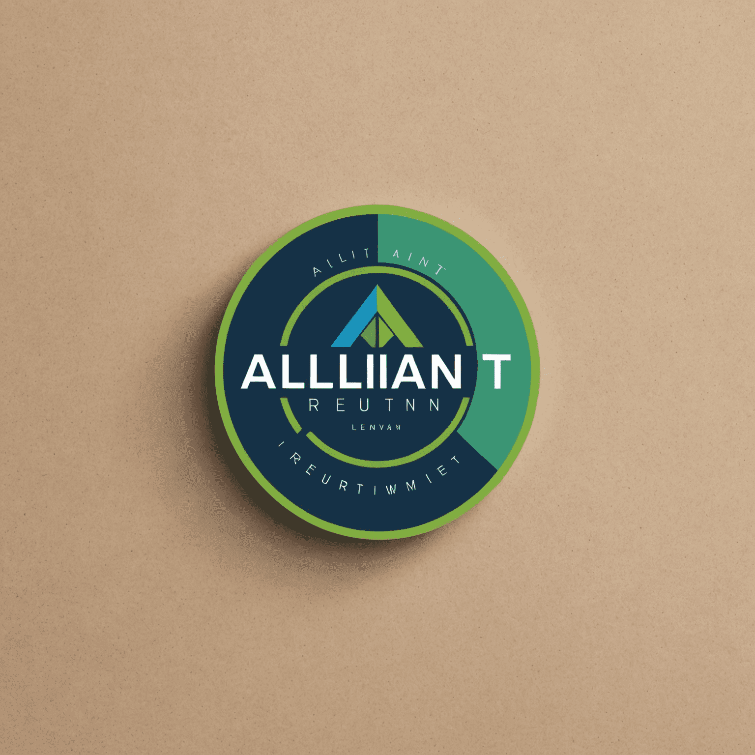 Alliant Recruitment Company logo featuring a modern, minimalist design with blue and green elements