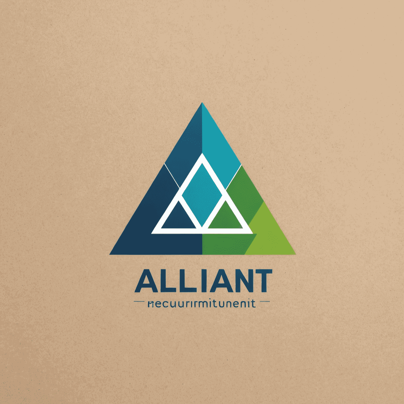 Alliant Recruitment Company logo featuring a modern, minimalist design with blue and green elements