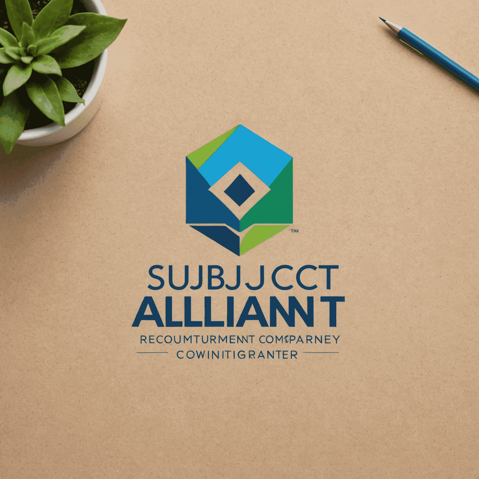 Alliant Recruitment Company logo featuring a modern, minimalist design with blue and green elements