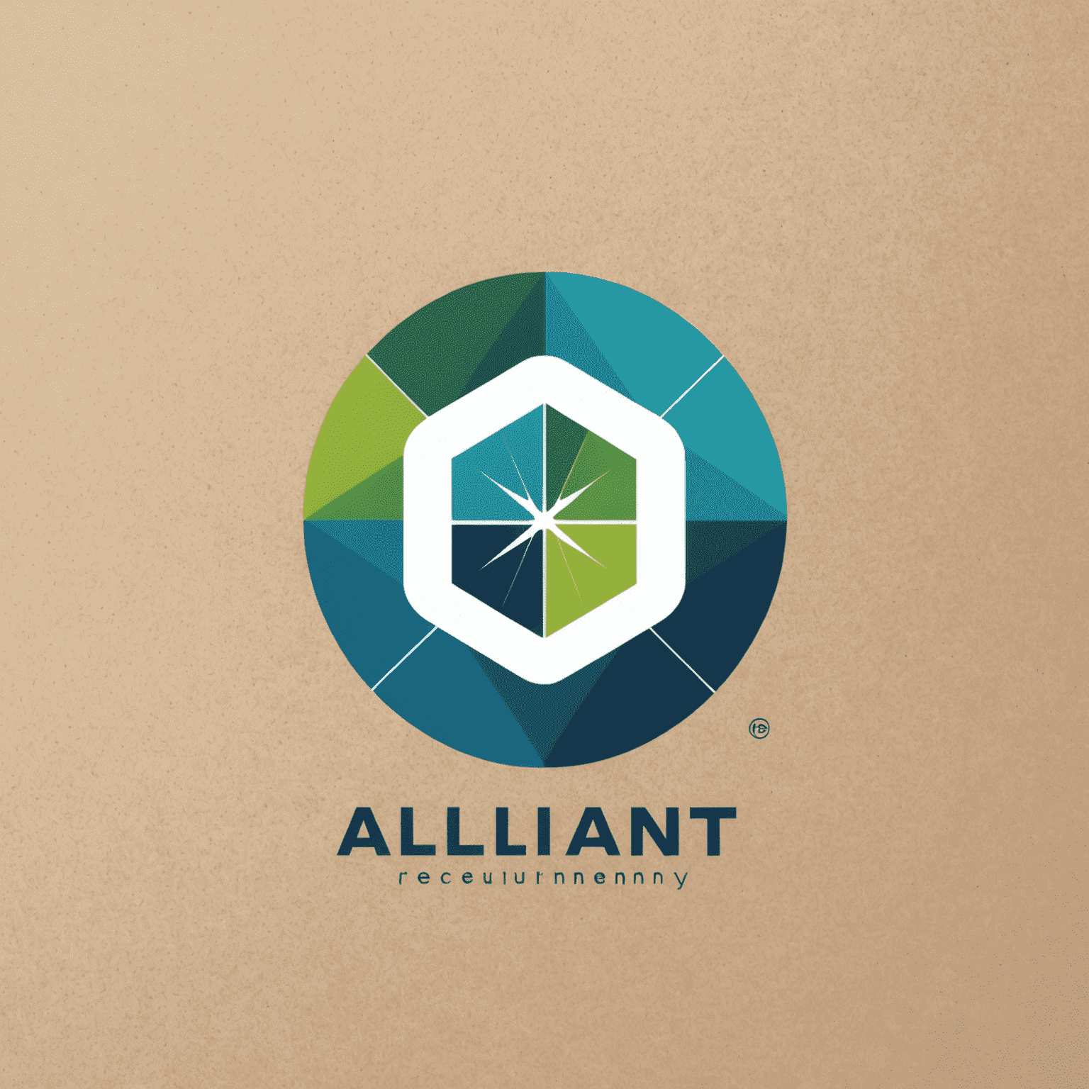 Alliant Recruitment Company logo featuring a modern, minimalist design with blue and green elements