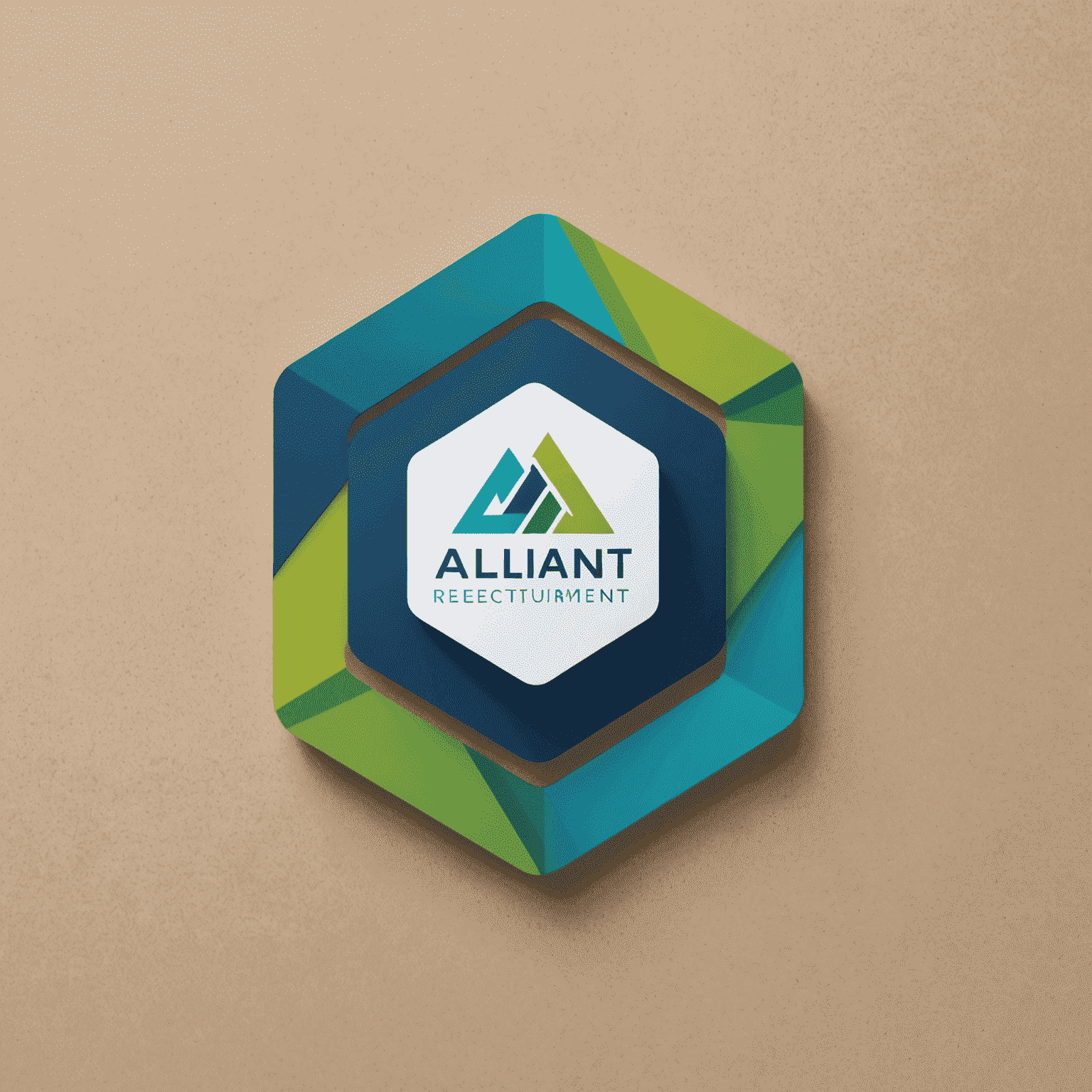 Alliant Recruitment Company logo featuring a modern, minimalist design with blue and green elements